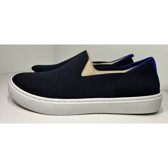 Rothy's The Original Slip On Navy Blue KIDS Size 3 US Flats Sneaker - Picture 6 of 10